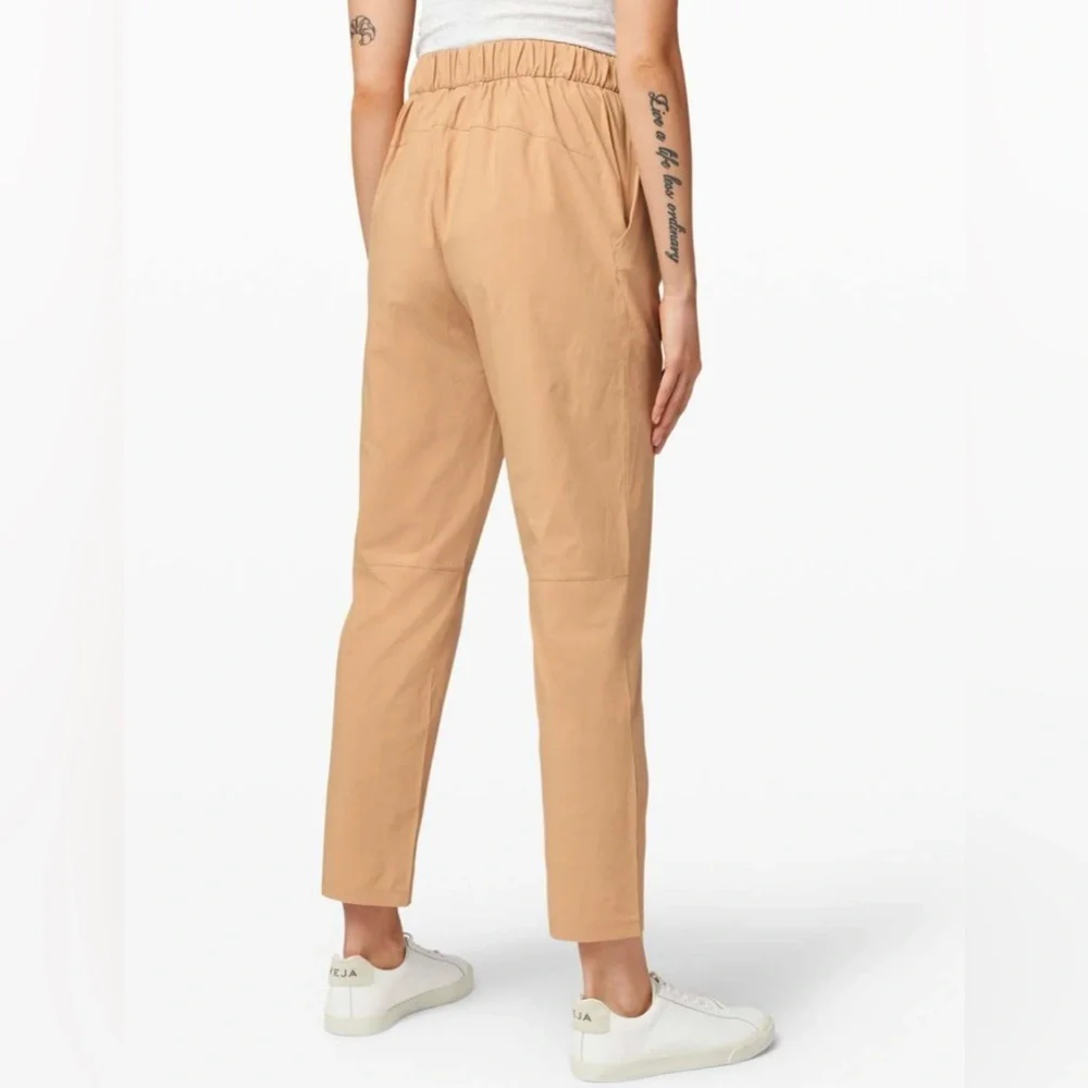 Lululemon Your True Trouser High Rise Pant Beech Wood 8 Gym Casual Travel